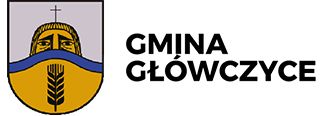 logo Gminy Główczyce prezentujące herb i pełną nazwę gminy